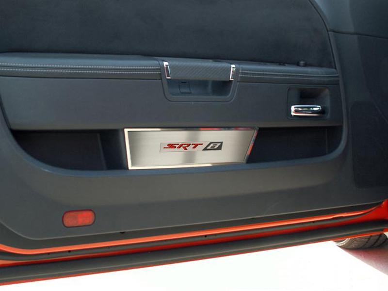 "SRT8" Stainless Door Panel Covers 08-14 Dodge Challenger